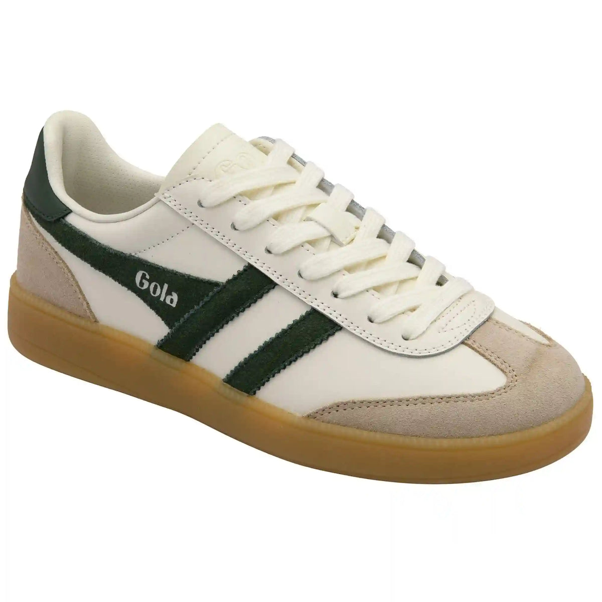 Gola Classics Women's Viper Leather Sneakers - Off White/Bone/Evergreen/Gum
