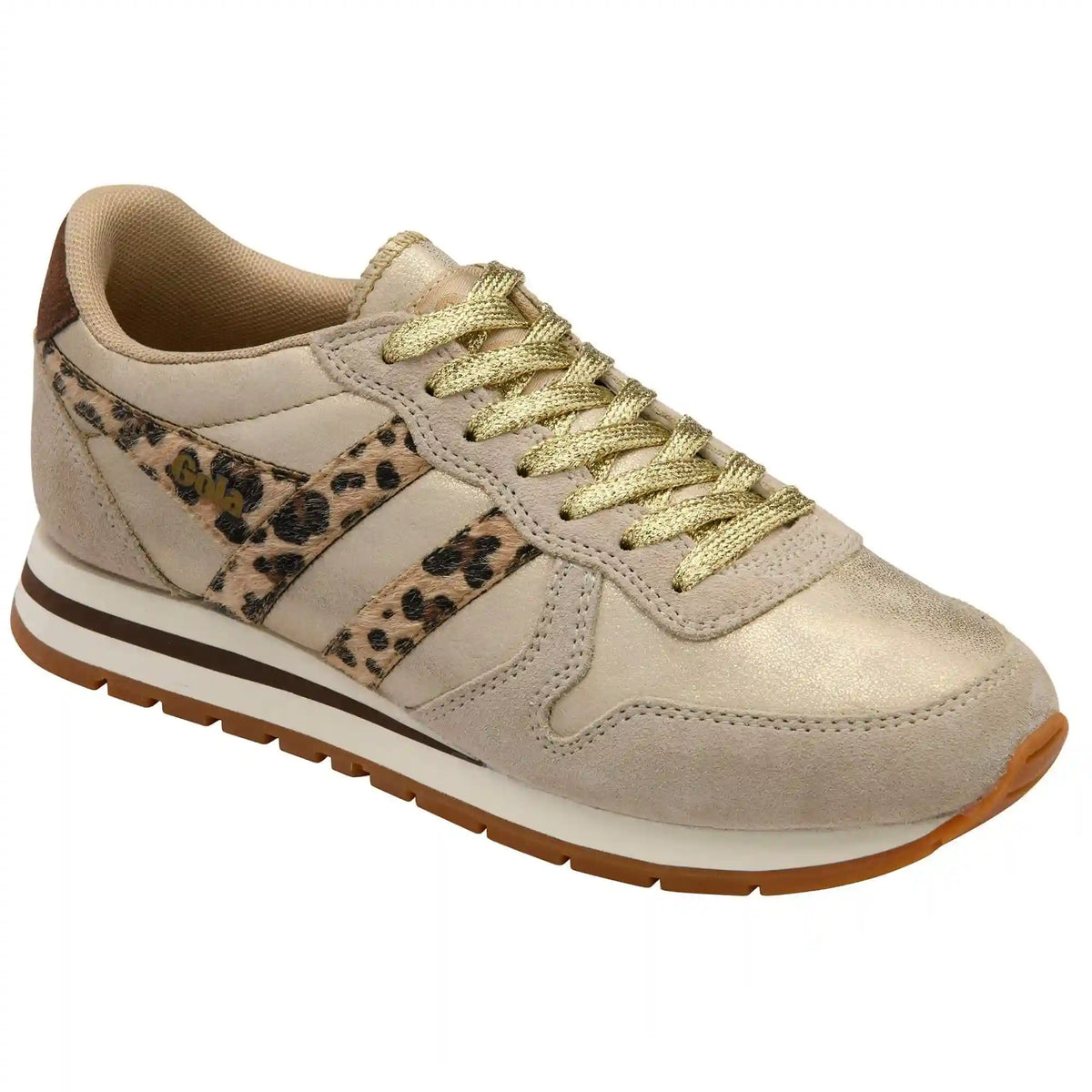 Gola Classics Women's Daytona Blaze II Sneakers - Gold/Leopard/Dark Brown