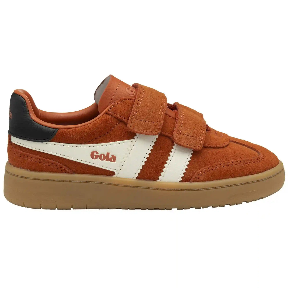 Gola Classics Kids' Viper Strap Sneakers - Moody Orange/Off White/Black/Gum