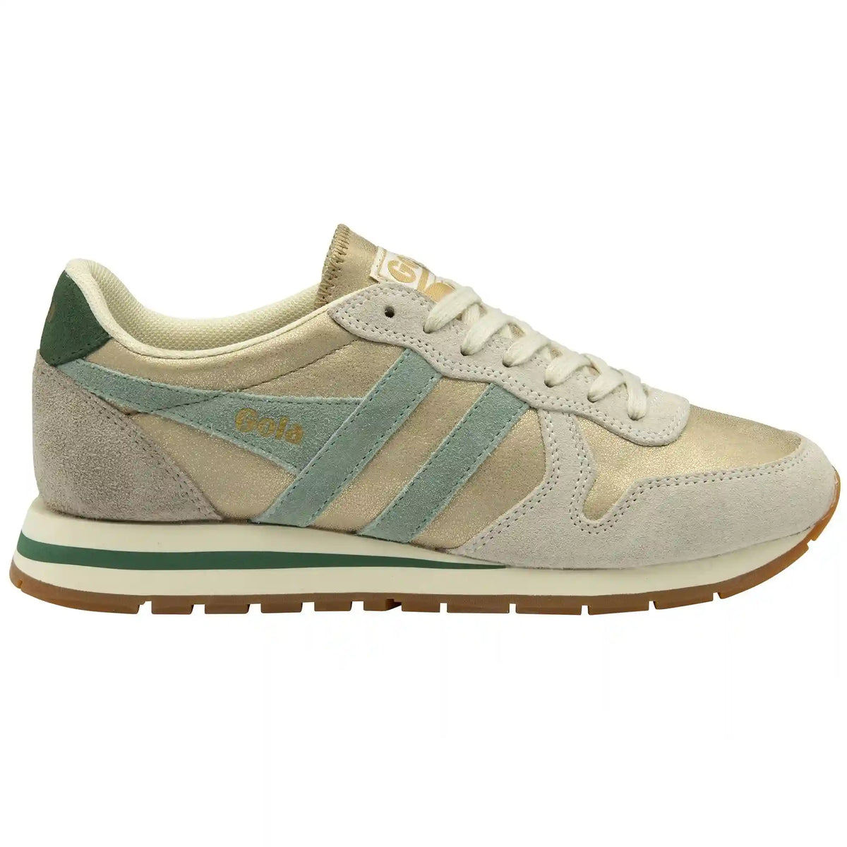 Gola Classics Women's Daytona Blaze Sneakers - Gold/Green Mist/Evergreen