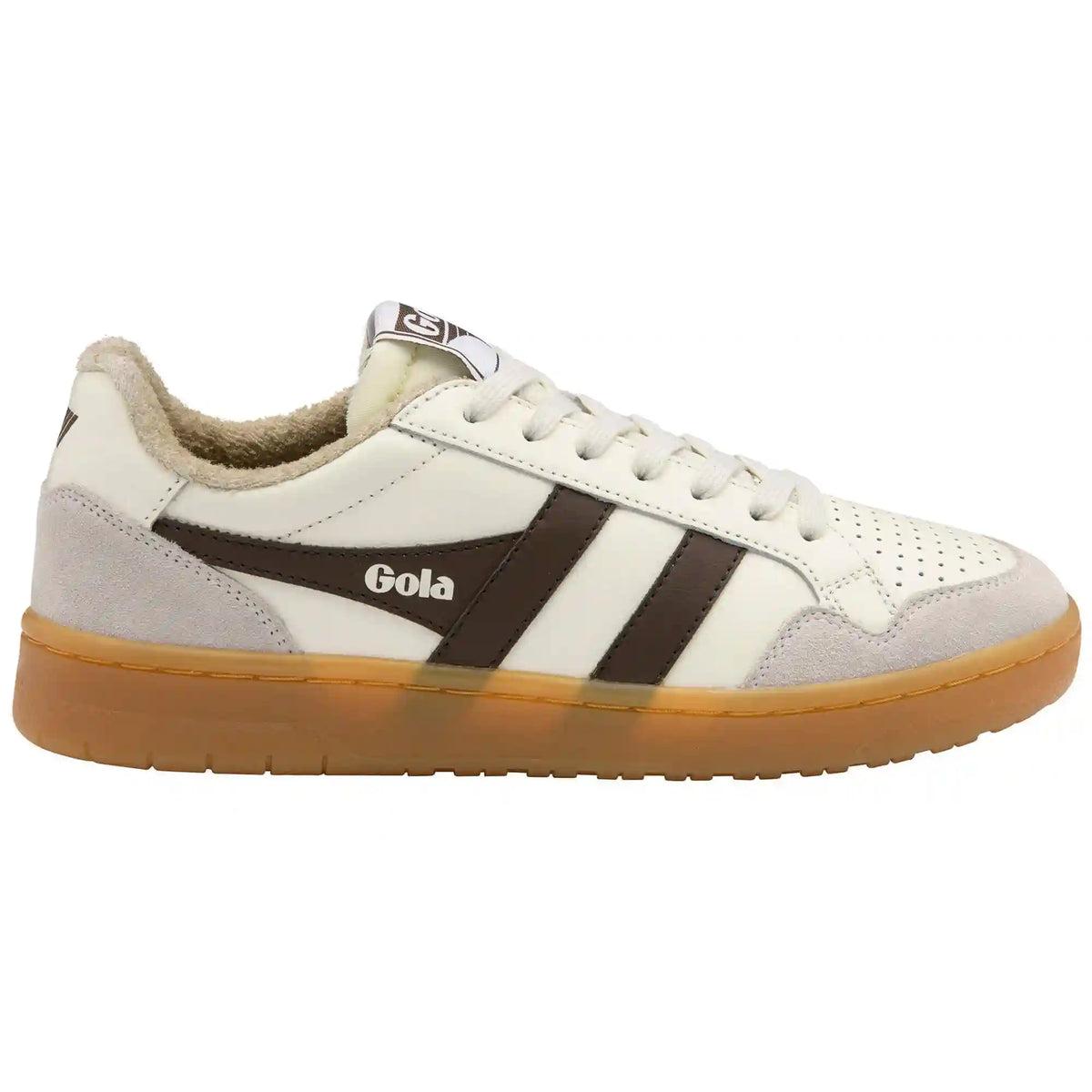 Gola Classics Women's Eagle '86 Sneakers - Off White/Dark Brown/Bone/Gum