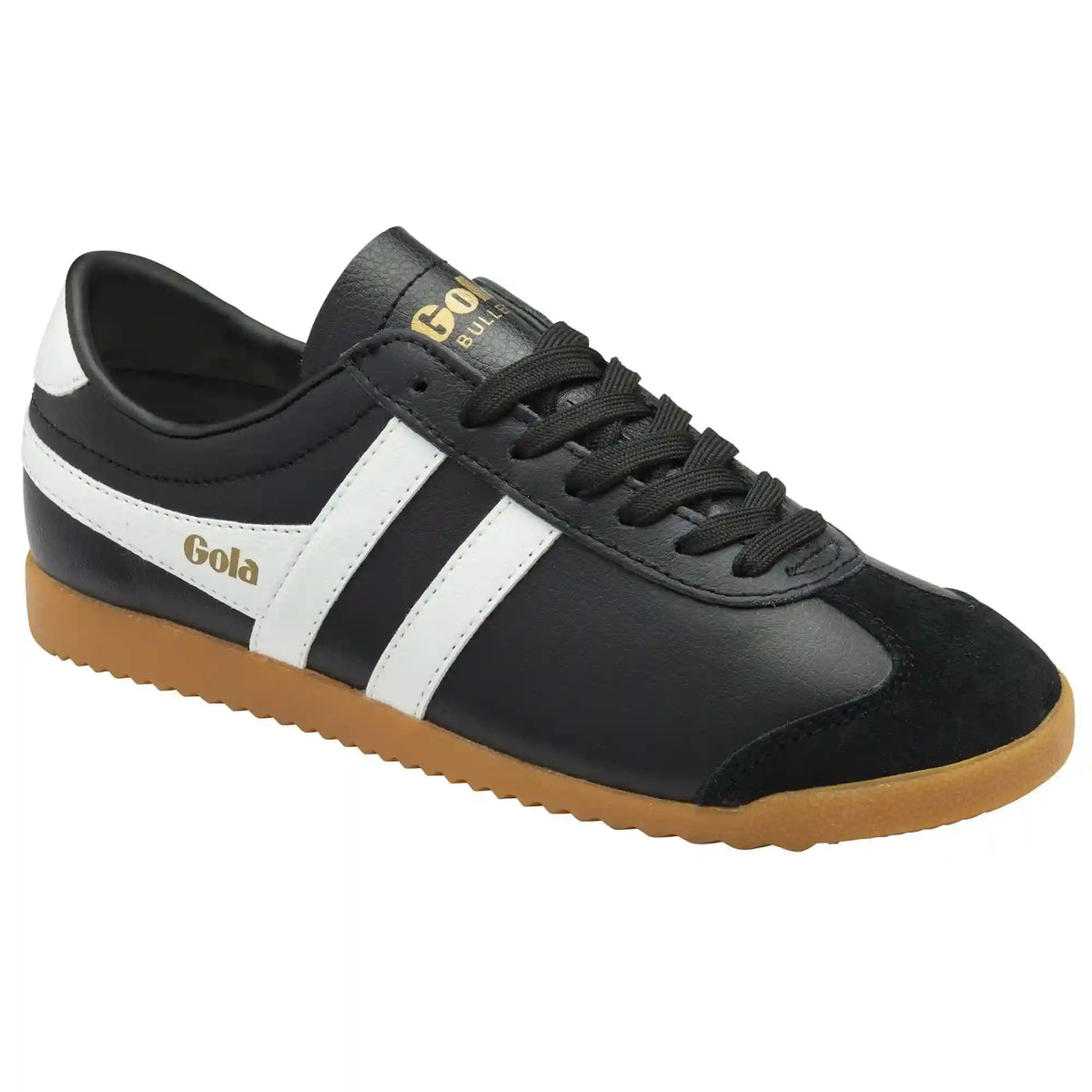 Gola Classics Women's Bullet Leather Sneakers - Black/White/Gum