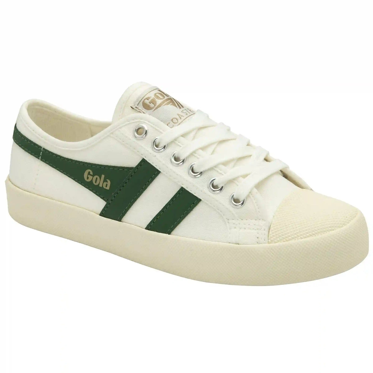 Vegan Gola Classics Women's Coaster - Off White/Green